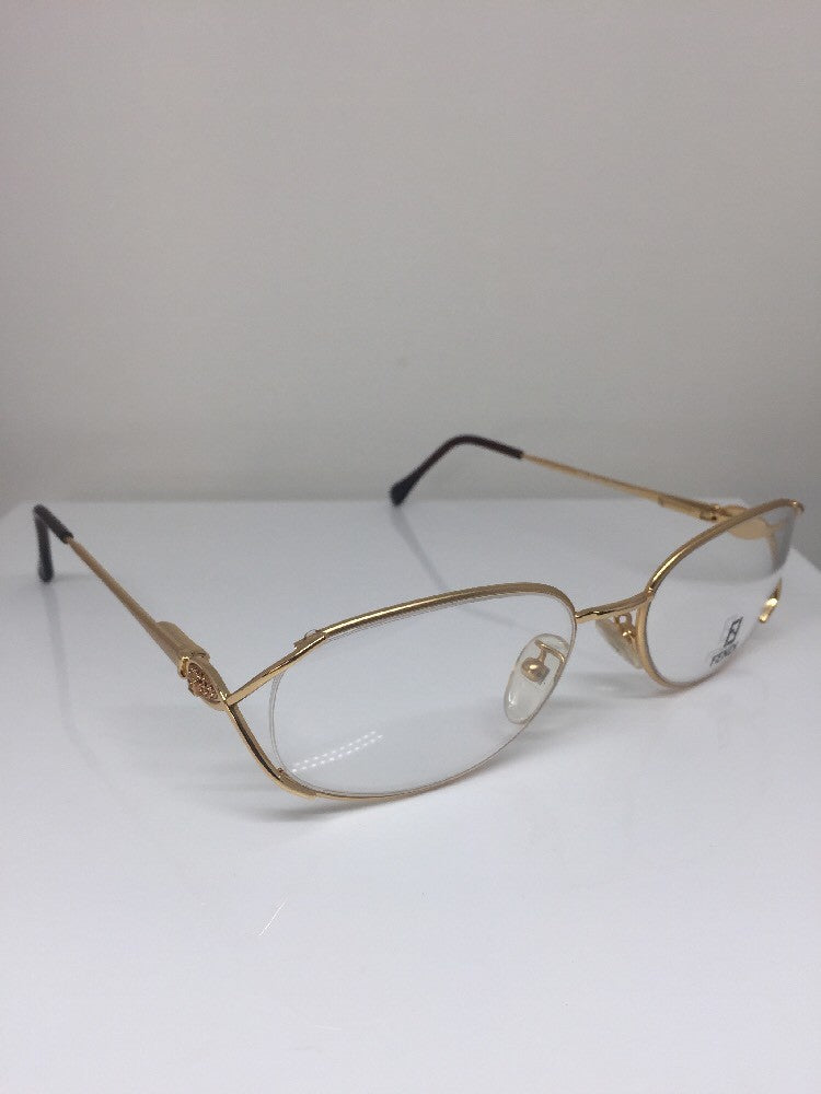 Vintage Fendi F82 GOLDEN GLIMMER Gold Sunglasses - Super Vision Optical