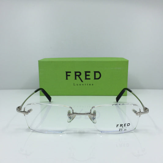 Vintage Fred Lunettes Manhattan F1 Silver Eyeglasses - Super Vision Optical