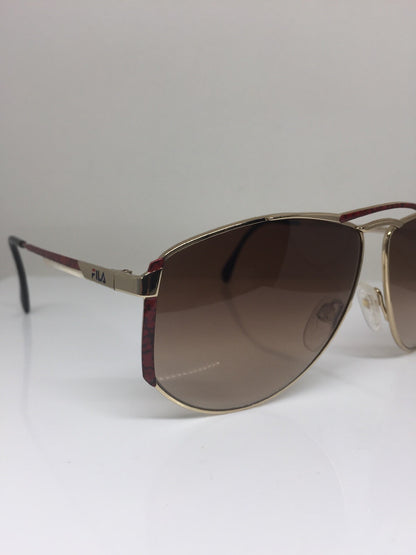 Vintage Fila Sport FILA 8805 Gold Sunglasses - Super Vision Optical