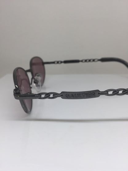 Vintage Jean Paul Gaultier JPG 56-0023 Gunmetal Sunglasses - Super Vision Optical