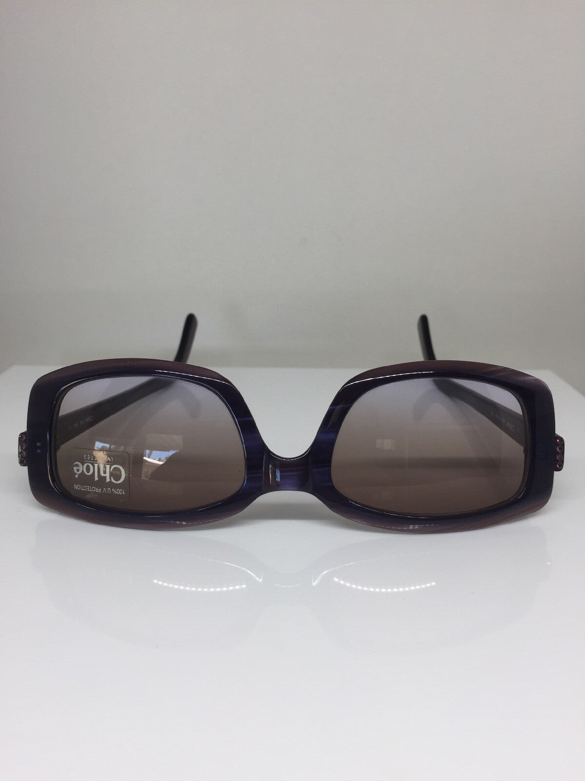 Vintage Chloé Chle 53 Sunglasses Purple Sunglasses - Super Vision Optical