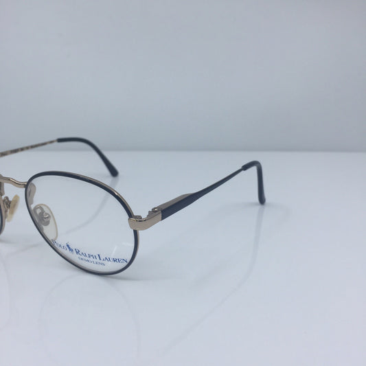 Vintage Ralph Lauren Polo Prep 80 Black Eyeglasses - Super Vision Optical