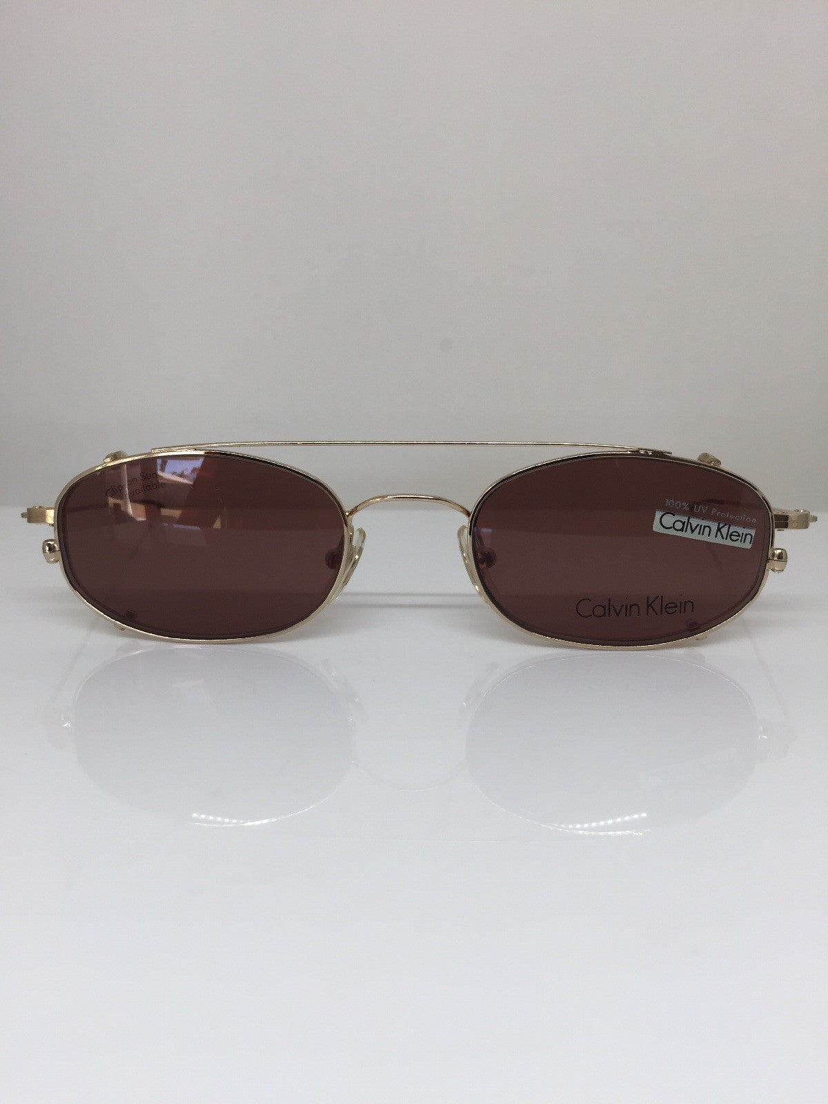 Vintage Calvin Klein CK 145 Gold Sunglasses - Super Vision Optical