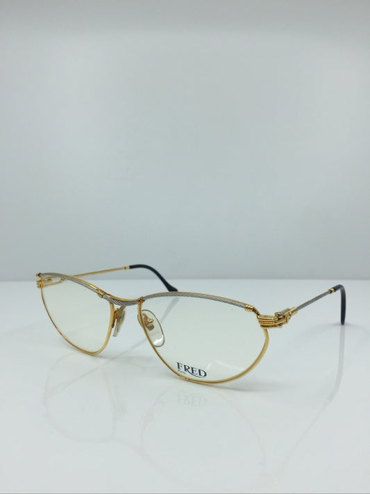 Vintage FRED Lunettes Paris Alize Gold Sunglasses - Super Vision Optical