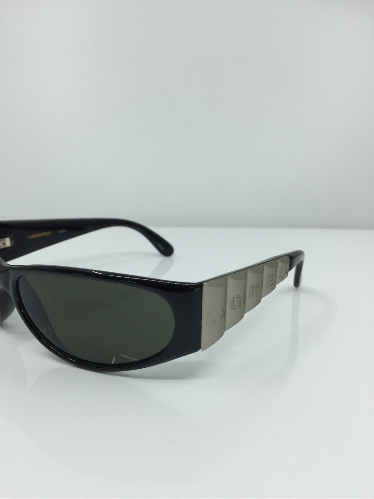 Vintage Karl Lagerfeld 4105 Silver Sunglasses - Super Vision Optical