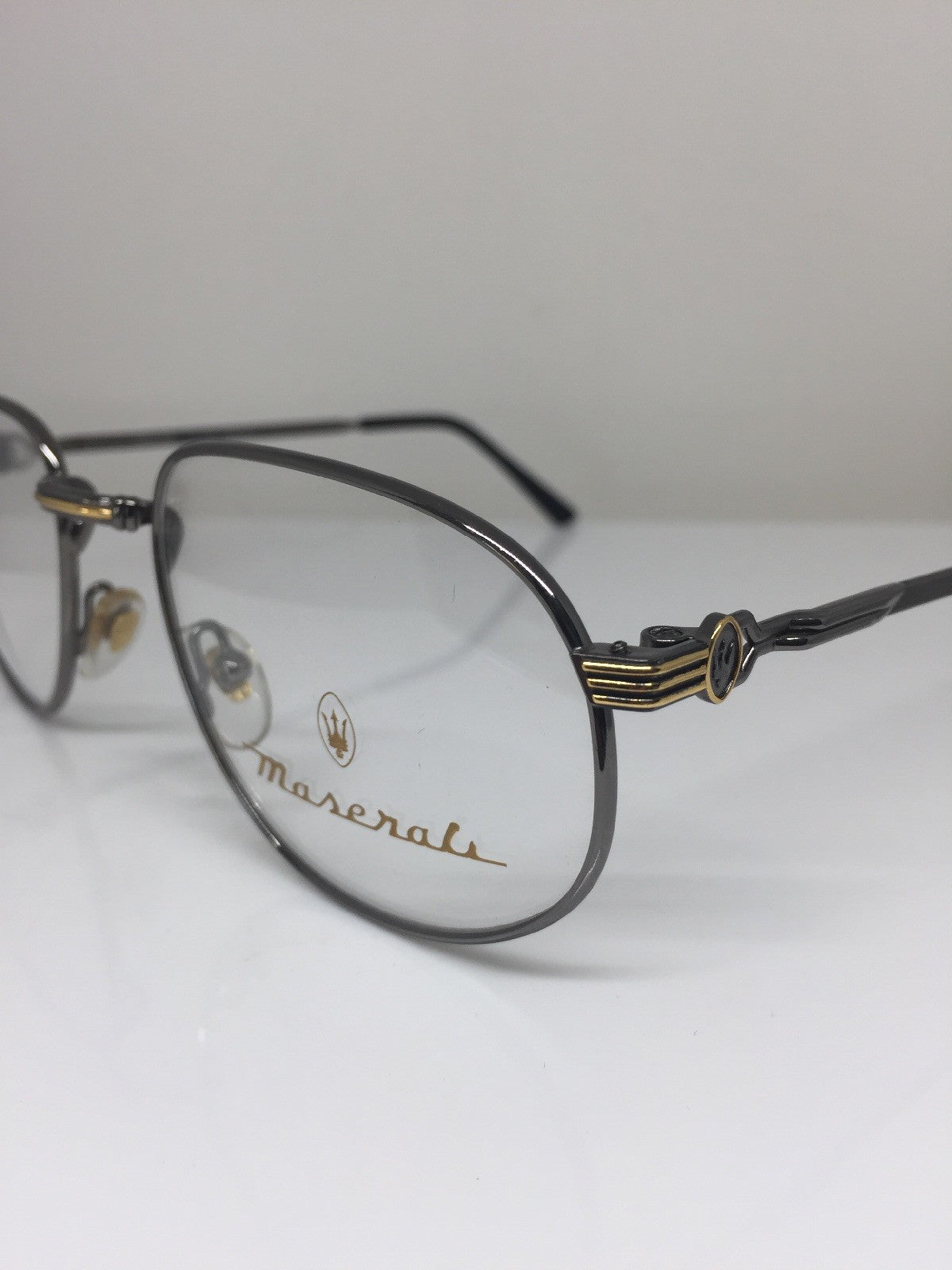 Vintage Maserati MASERATI 6213 Gunmetal Eyeglasses - Super Vision Optical