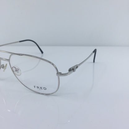 Vintage Fred Lunettes Alaska C2 Silver Eyeglasses - Super Vision Optical