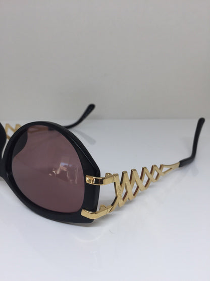 Vintage Paloma Picasso PALOMA PICCASO 3812 Black Sunglasses - Super Vision Optical