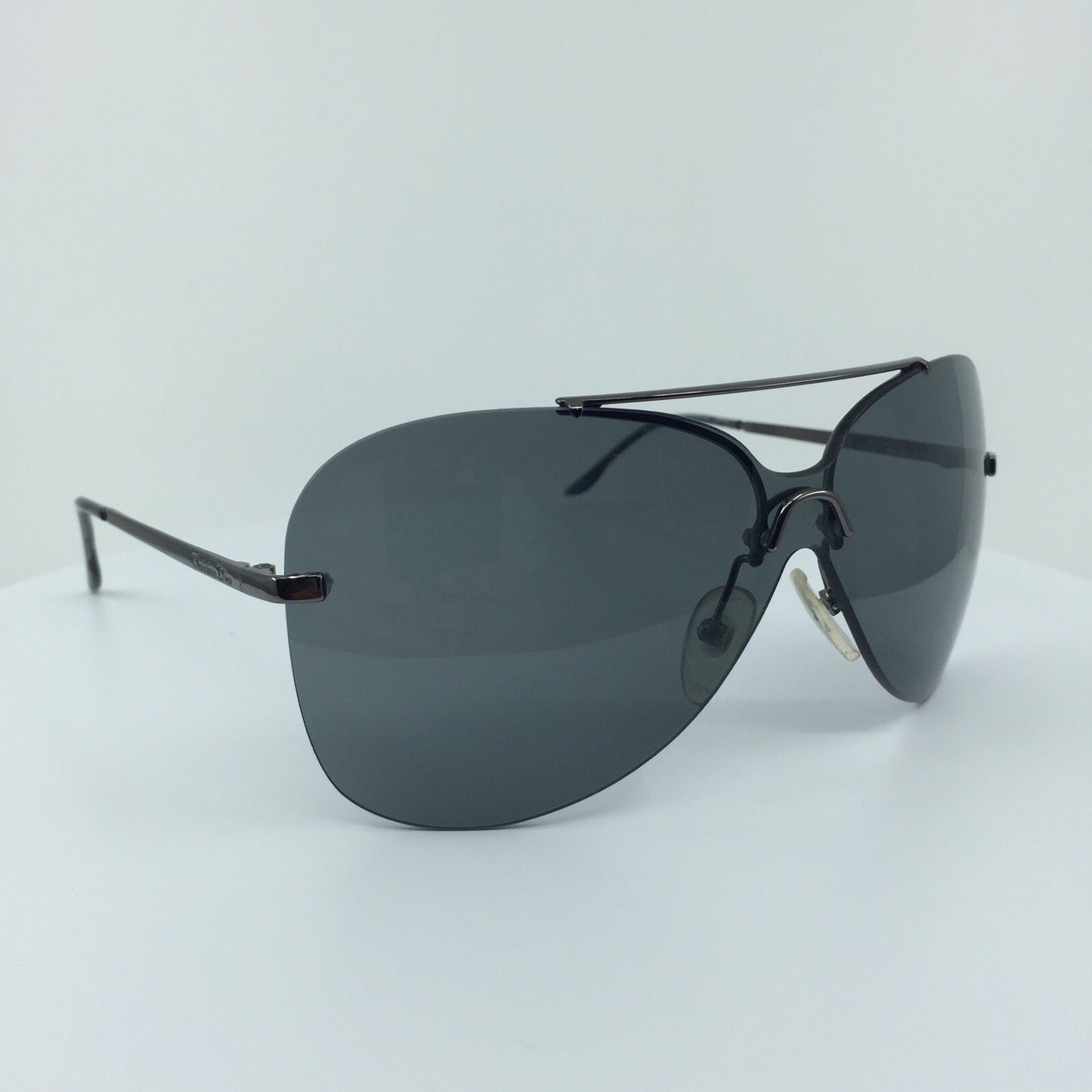 Vintage Dior Christian Dior Aviator Gunmetal Sunglasses - Super Vision Optical