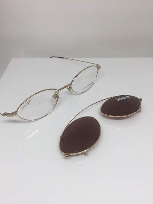 Vintage Calvin Klein CK 146 Gold Sunglasses - Super Vision Optical