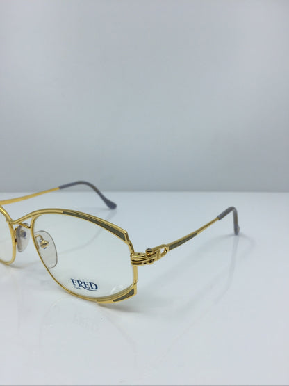 Vintage FRED Lunettes Paris Joyau Gold Eyeglasses - Super Vision Optical