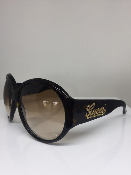 Vintage Gucci GG 2927/S Strass Tortoise Sunglasses - Super Vision Optical