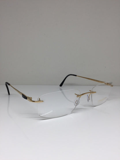 Vintage Daniel Swarovski S065/20 6051 55/21 Gold Eyeglasses - Super Vision Optical