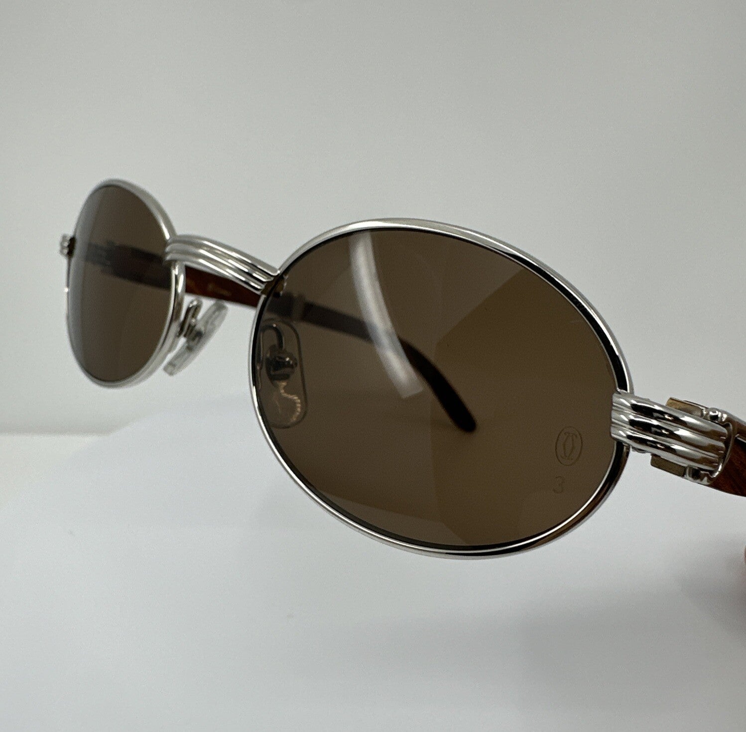 Vintage Cartier Cartier Sully Silver Sunglasses - Super Vision Optical