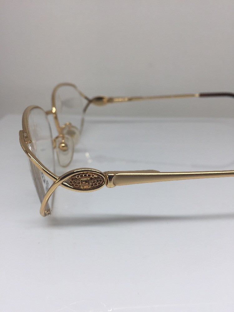 Vintage Fendi F82 GOLDEN GLIMMER Gold Sunglasses - Super Vision Optical