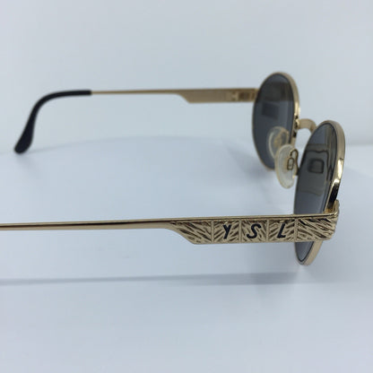 Vintage Saint Laurent YSL 6043 Gold Sunglasses - Super Vision Optical