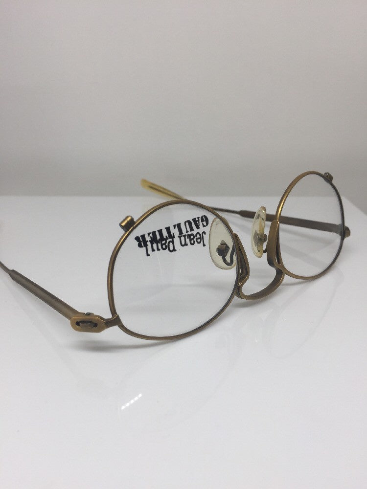 Vintage Jean Paul Gaultier JPG 55-1171 Gold Sunglasses - Super Vision Optical