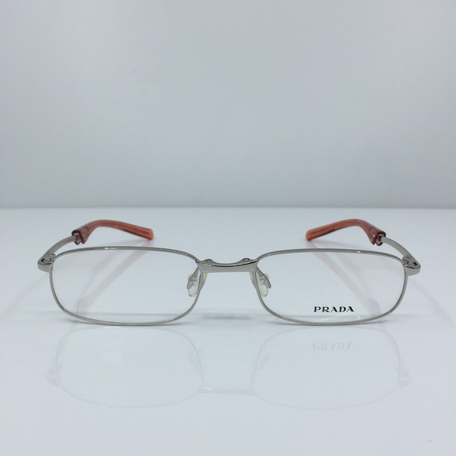 Vintage Prada VPR 75C Silver Eyeglasses - Super Vision Optical