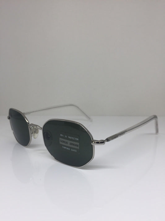 Vintage Giorgio Armani GA 664 Silver Sunglasses - Super Vision Optical