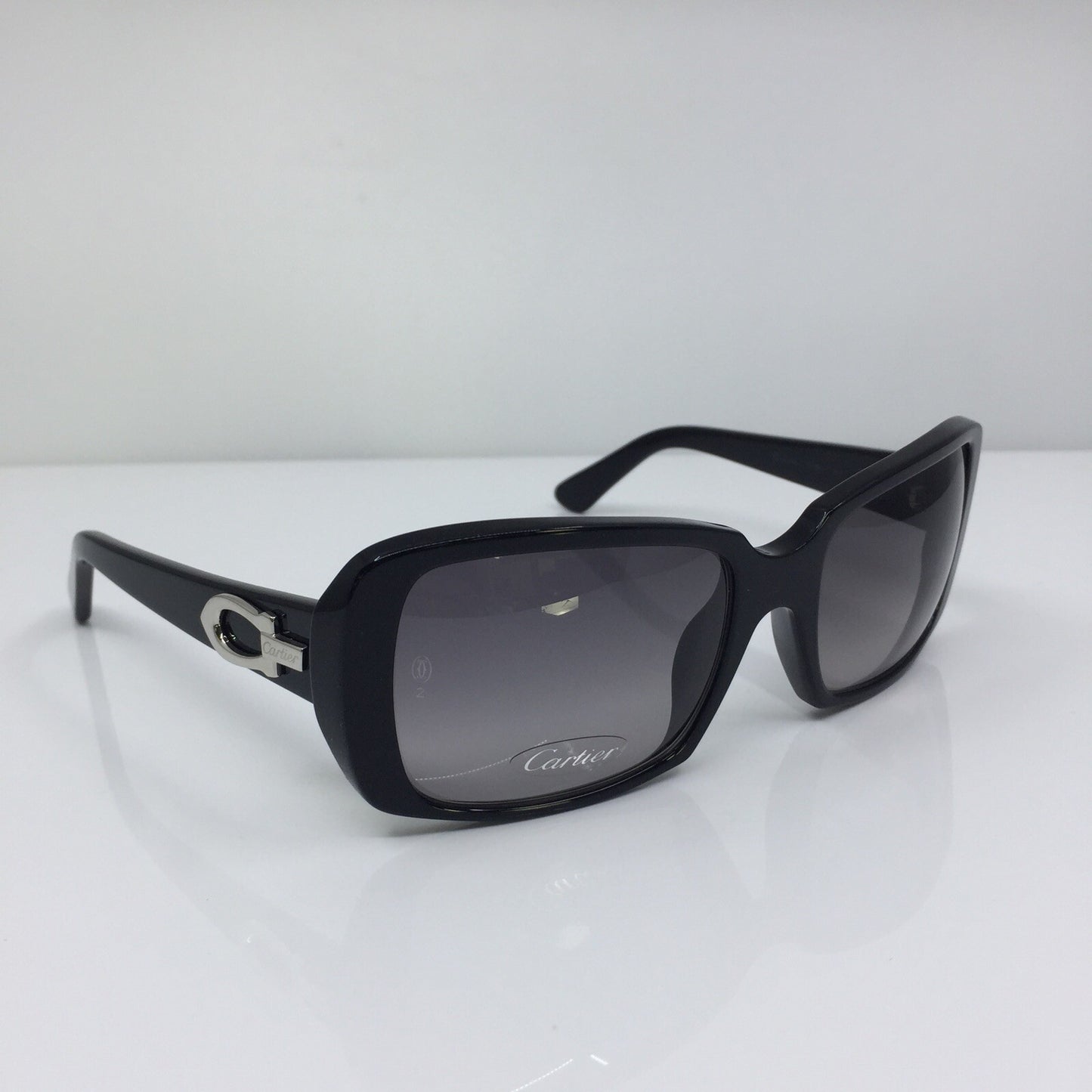 Vintage Cartier T8200608 Black Sunglasses - Super Vision Optical