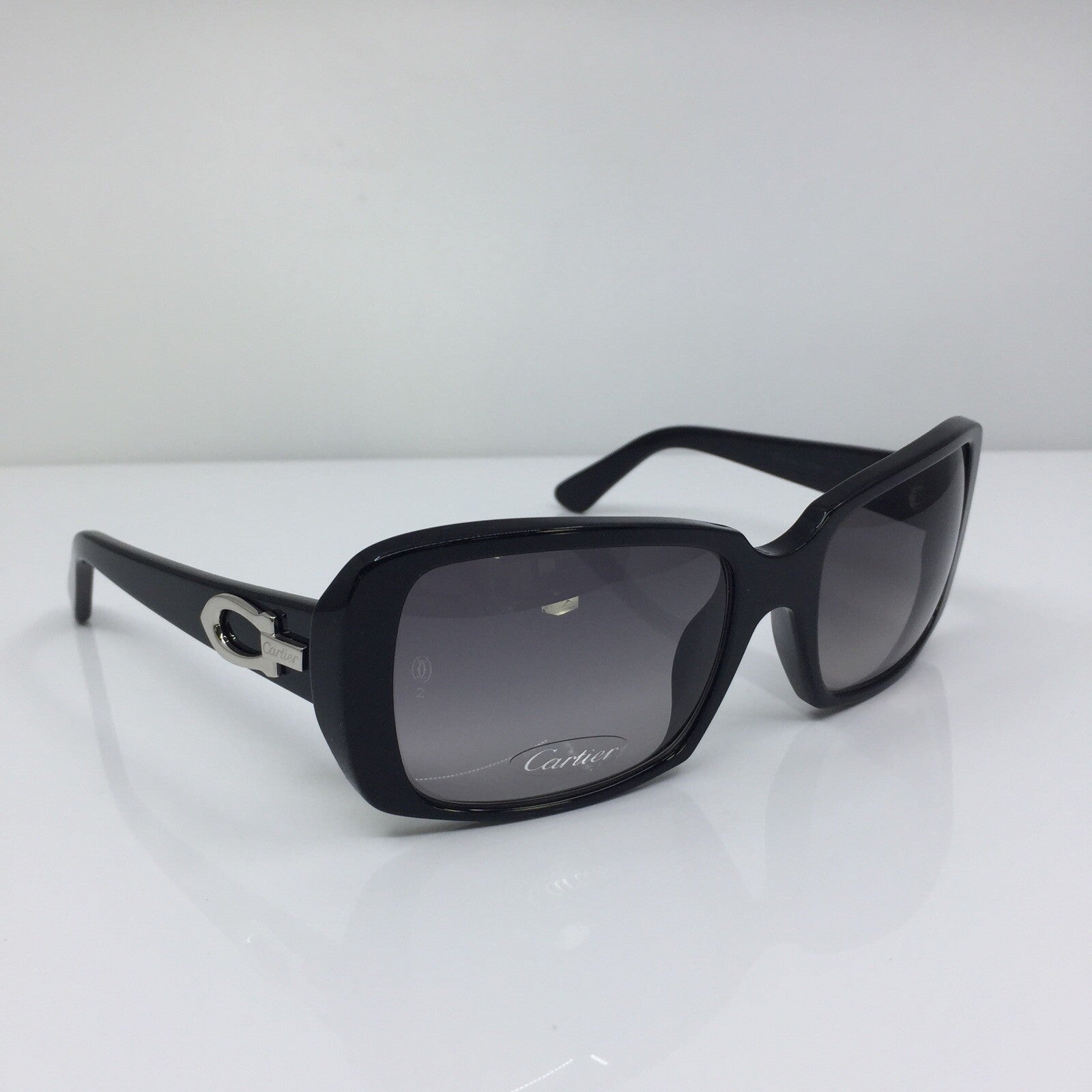 Vintage Cartier T8200608 Black Sunglasses - Super Vision Optical
