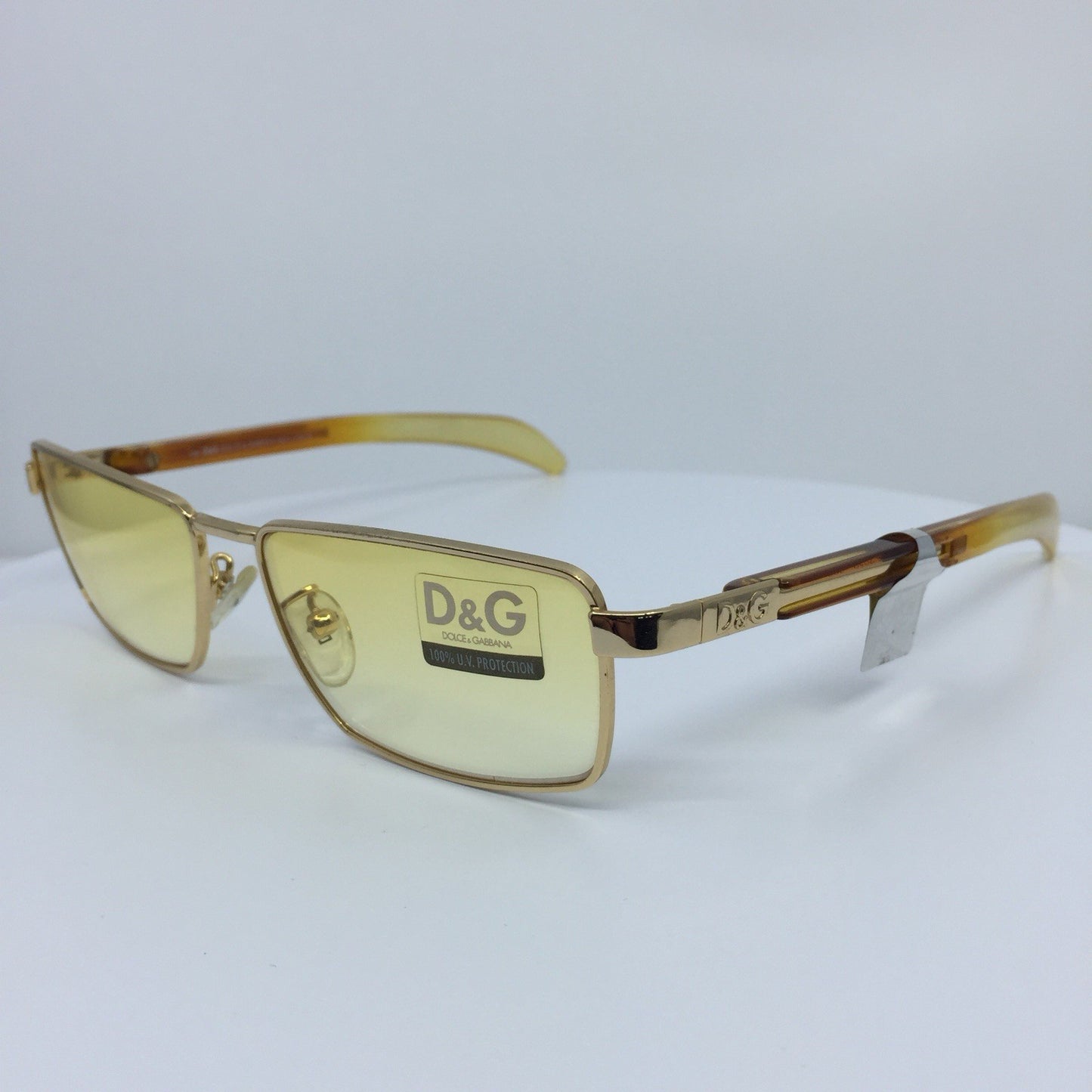 Vintage Dolce & Gabbana DG 2050 Gold Sunglasses - Super Vision Optical