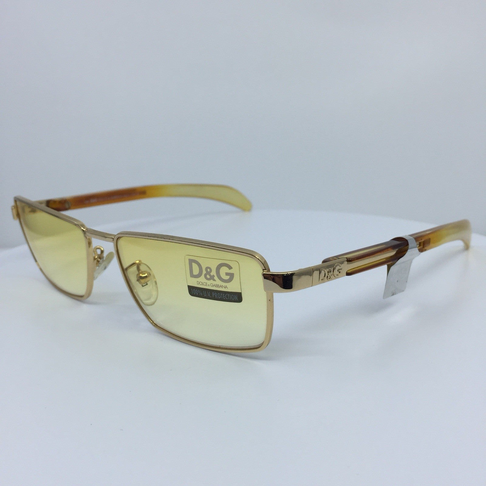 Vintage Dolce & Gabbana DG 2050 Gold Sunglasses - Super Vision Optical