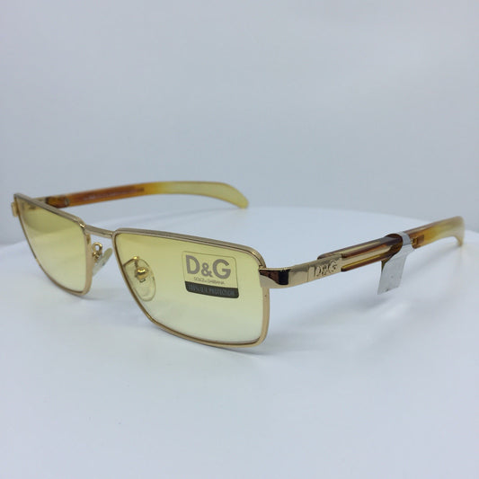 Vintage Dolce & Gabbana DG 2050 Gold Sunglasses - Super Vision Optical