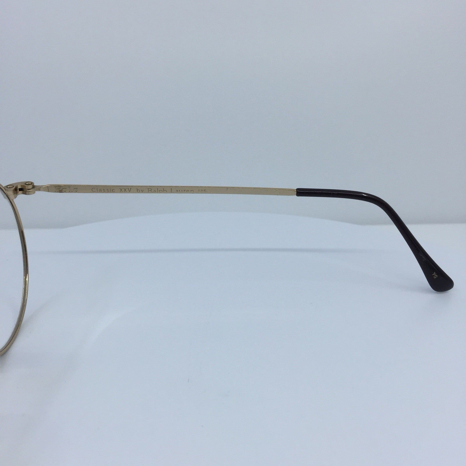 Vintage Ralph Lauren Polo Classic XXV By Ralph Lauren Gold Eyeglasses - Super Vision Optical