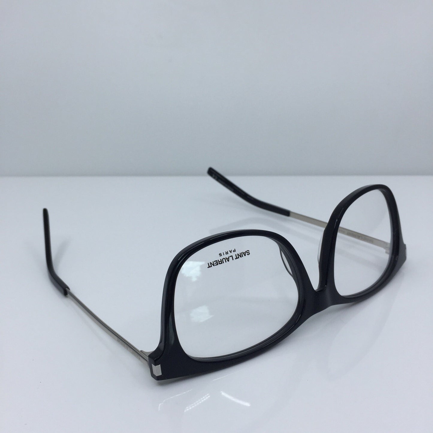 Vintage Saint Laurent SL 26 Silver Eyeglasses - Super Vision Optical