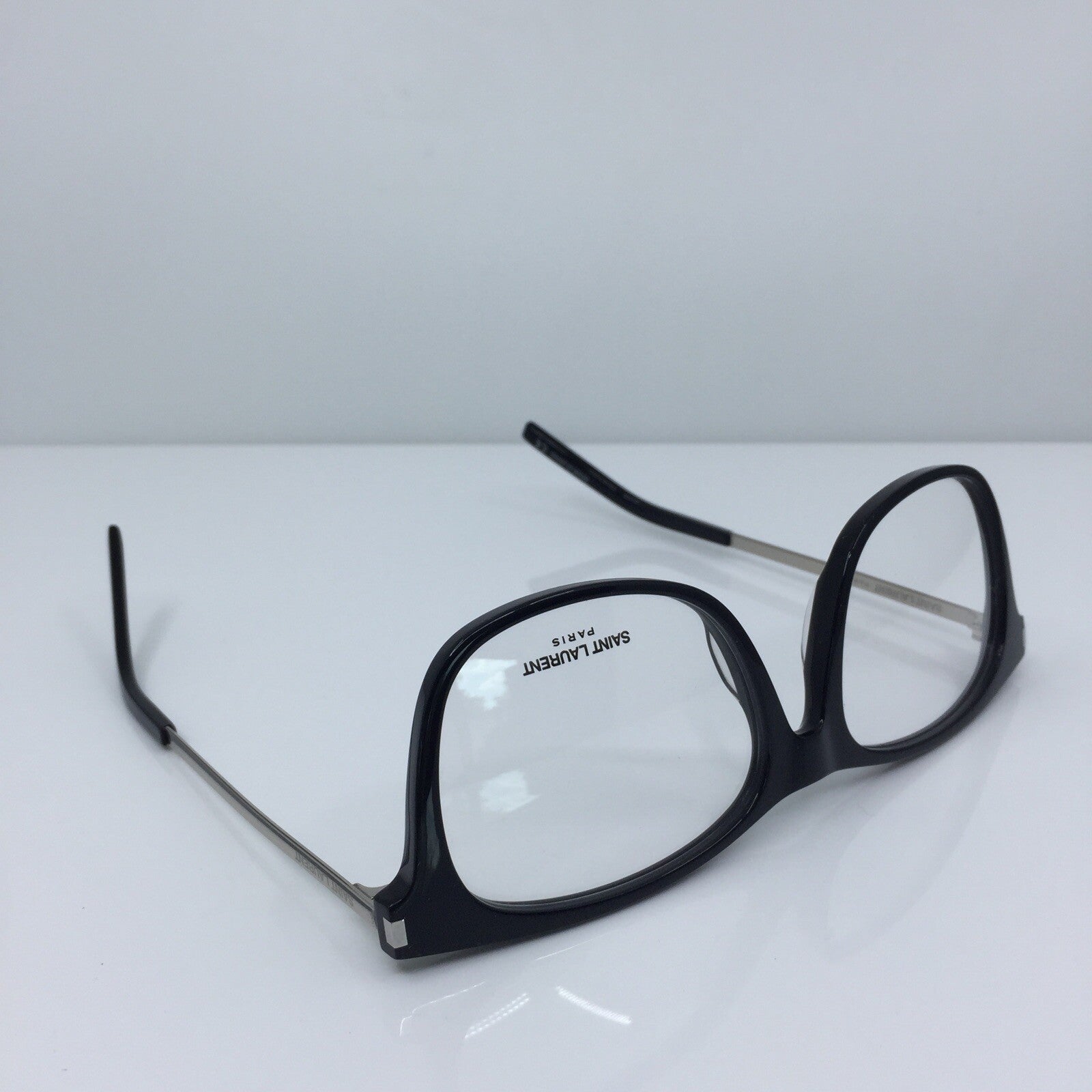 Vintage Saint Laurent SL 26 Silver Eyeglasses - Super Vision Optical