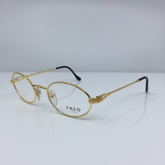 Vintage Fred Lunettes Ketch Gold Eyeglasses - Super Vision Optical