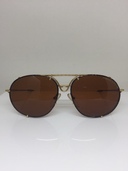 Vintage Porsche Design P5648 Black Sunglasses - Super Vision Optical