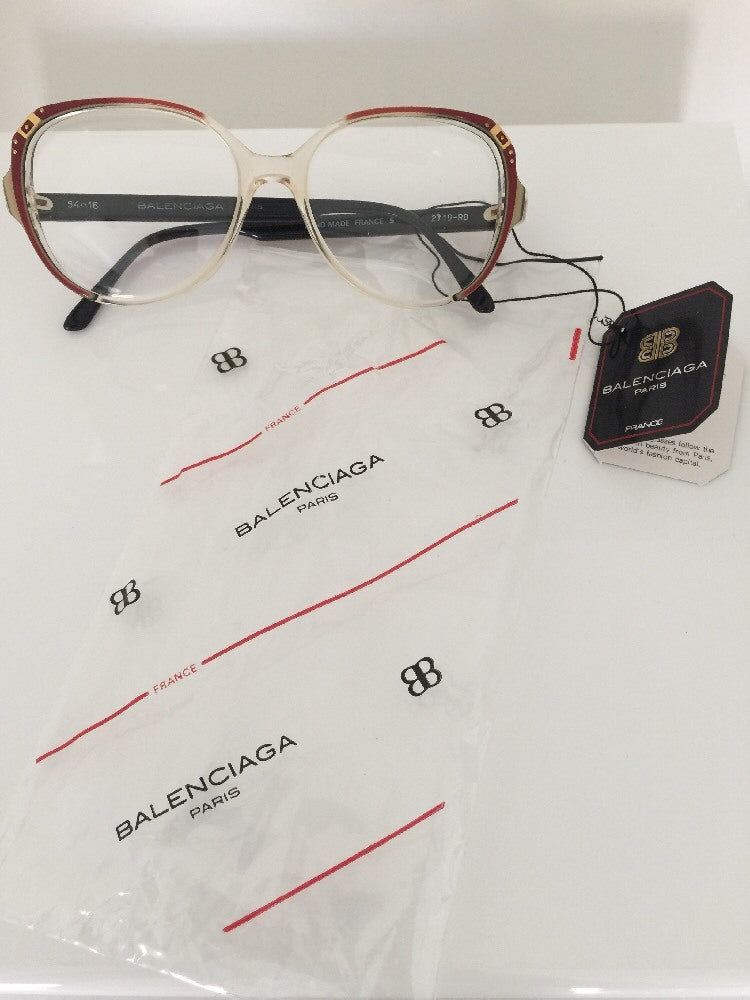 Vintage Balenciaga 2719 RD Gold Eyeglasses - Super Vision Optical