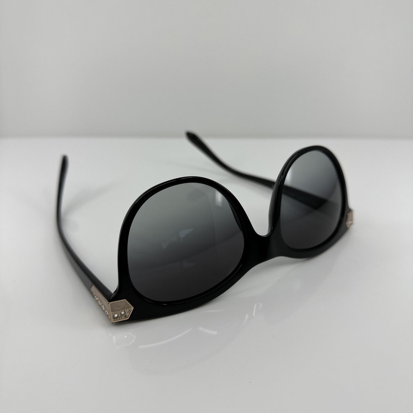 Vintage Bvlgari Bulgari 8185-B Black Sunglasses - Super Vision Optical