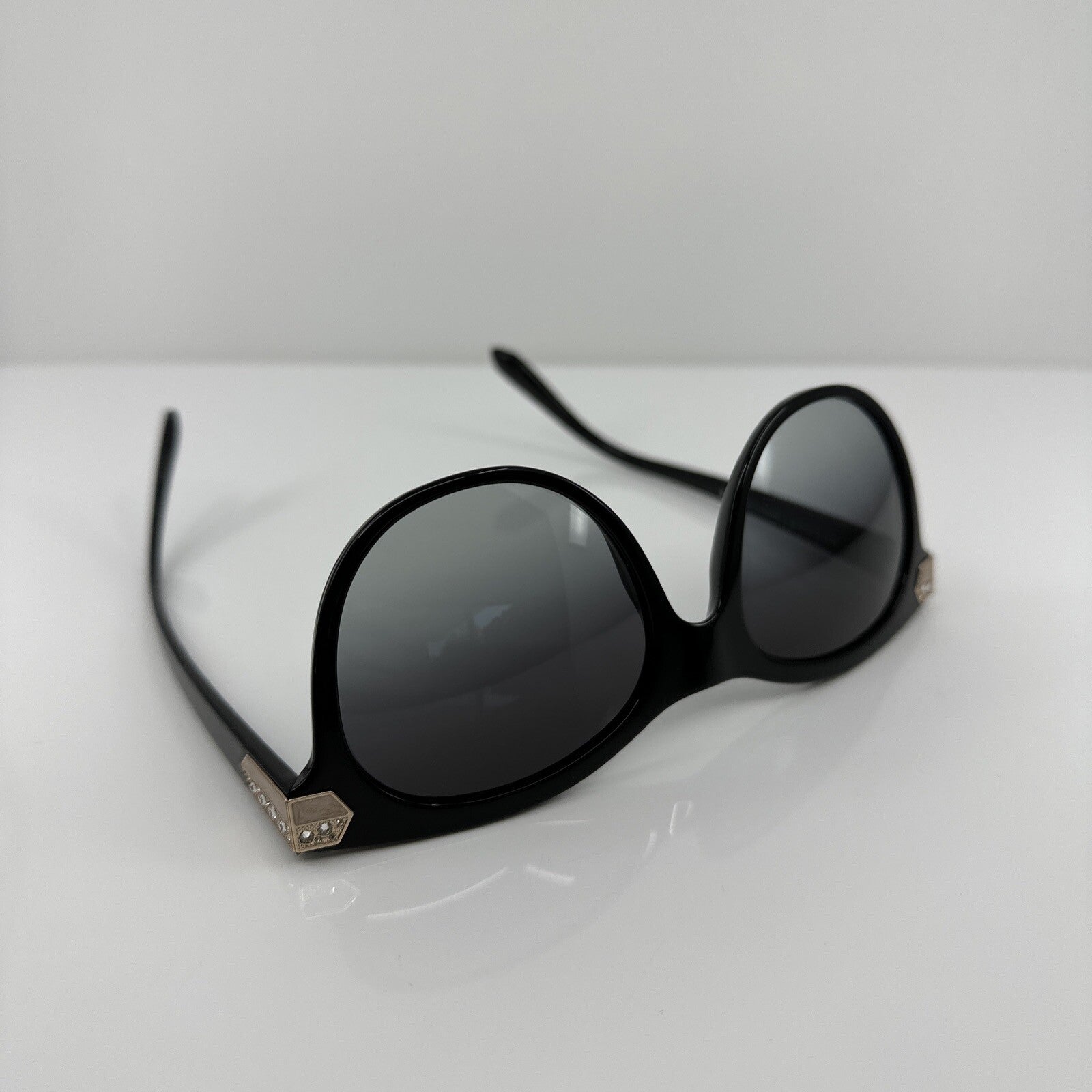 Vintage Bvlgari Bulgari 8185-B Black Sunglasses - Super Vision Optical
