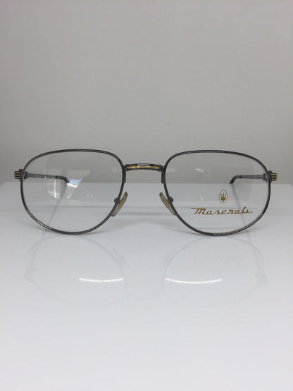 Vintage Maserati MASERATI 6213 Gunmetal Eyeglasses - Super Vision Optical