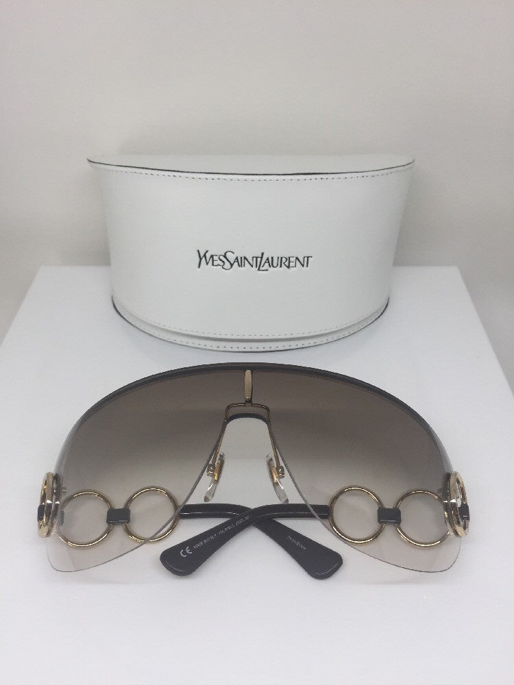 Vintage Saint Laurent YSL 6115/S Gold Sunglasses - Super Vision Optical