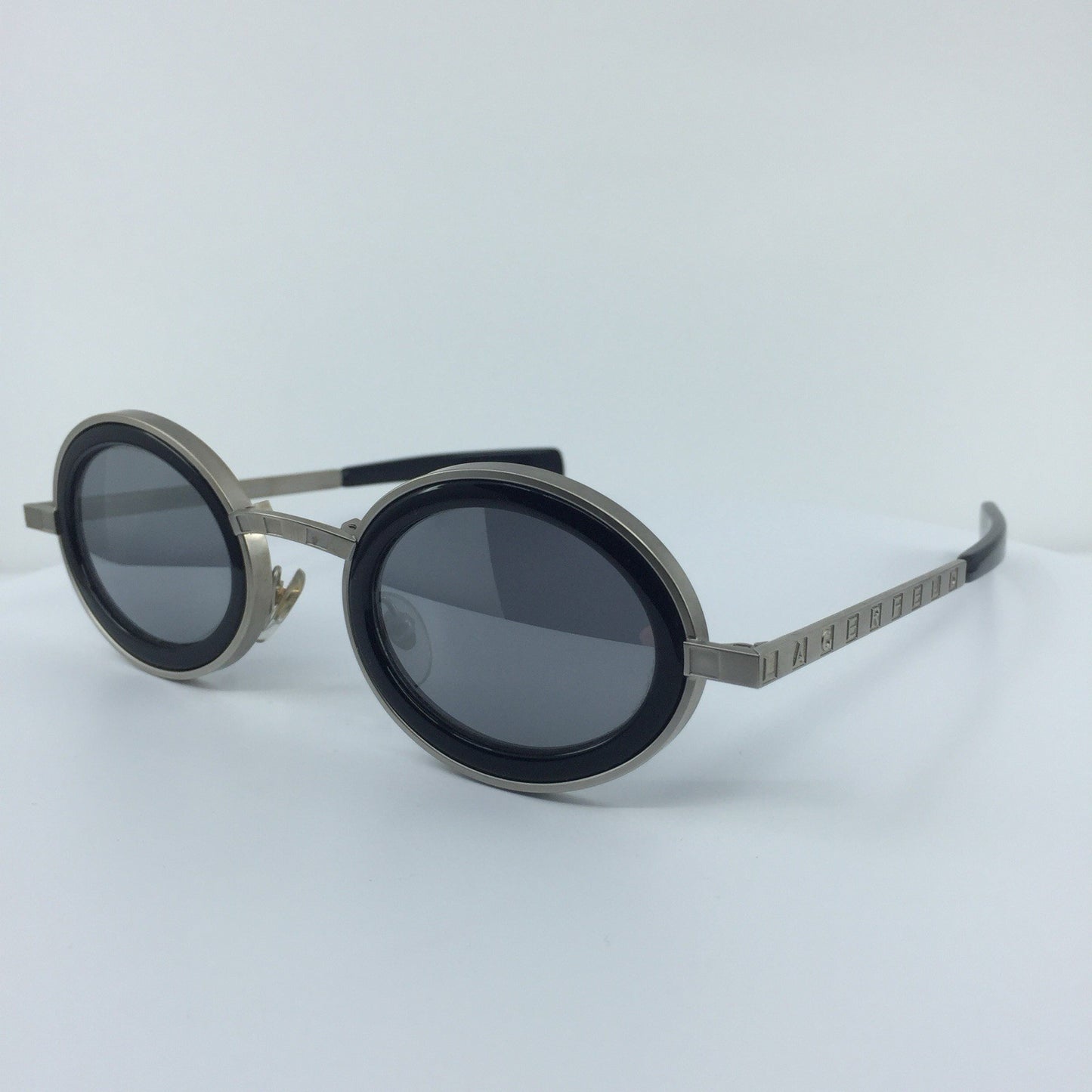 Vintage Karl Lagerfeld 4100 Silver Sunglasses - Super Vision Optical