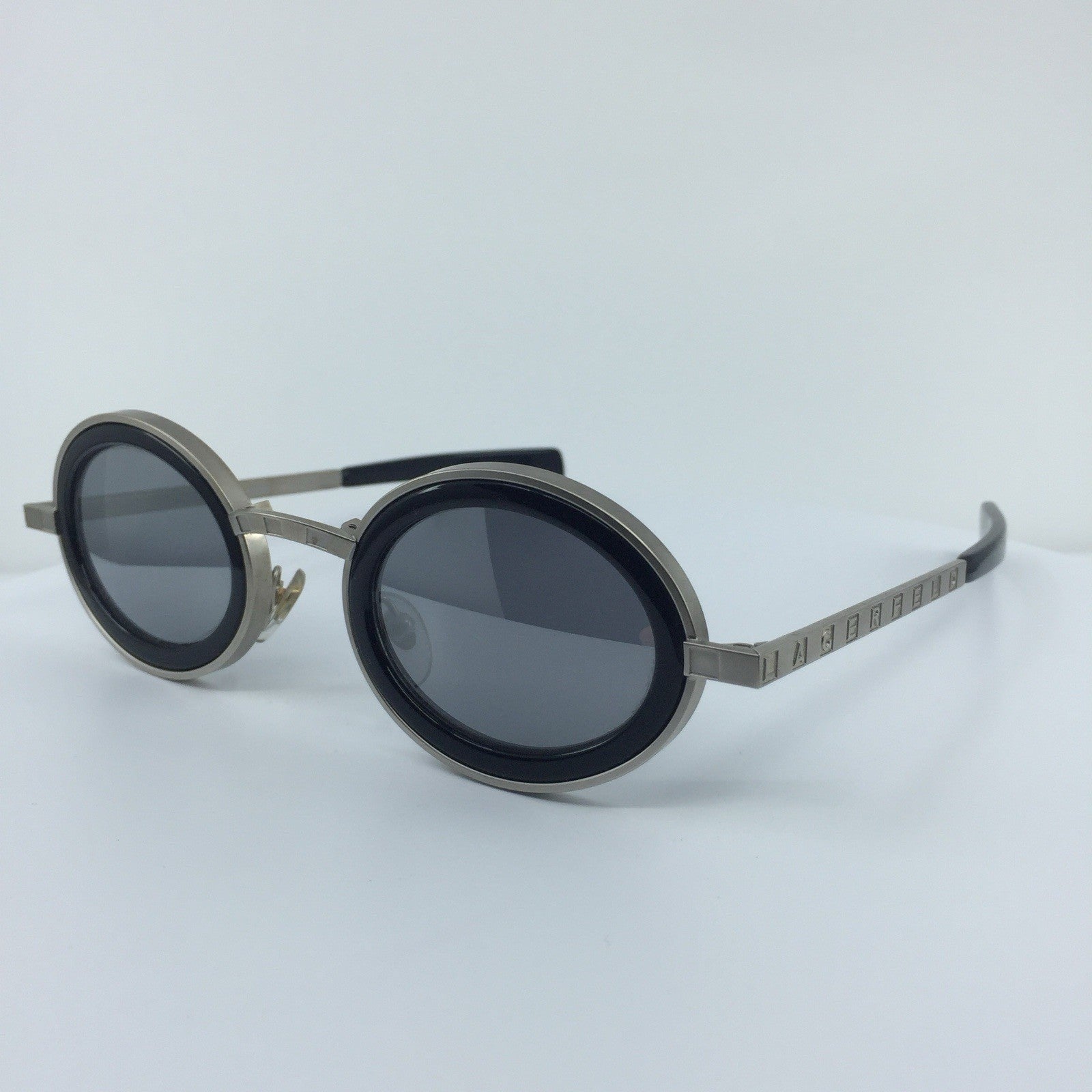 Vintage Karl Lagerfeld 4100 Silver Sunglasses - Super Vision Optical