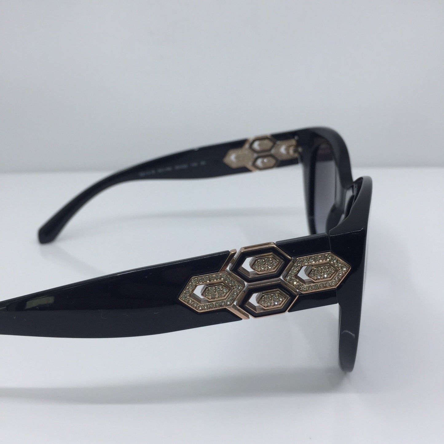 Vintage Bvlgari Bulgari 8214-B Black Sunglasses - Super Vision Optical