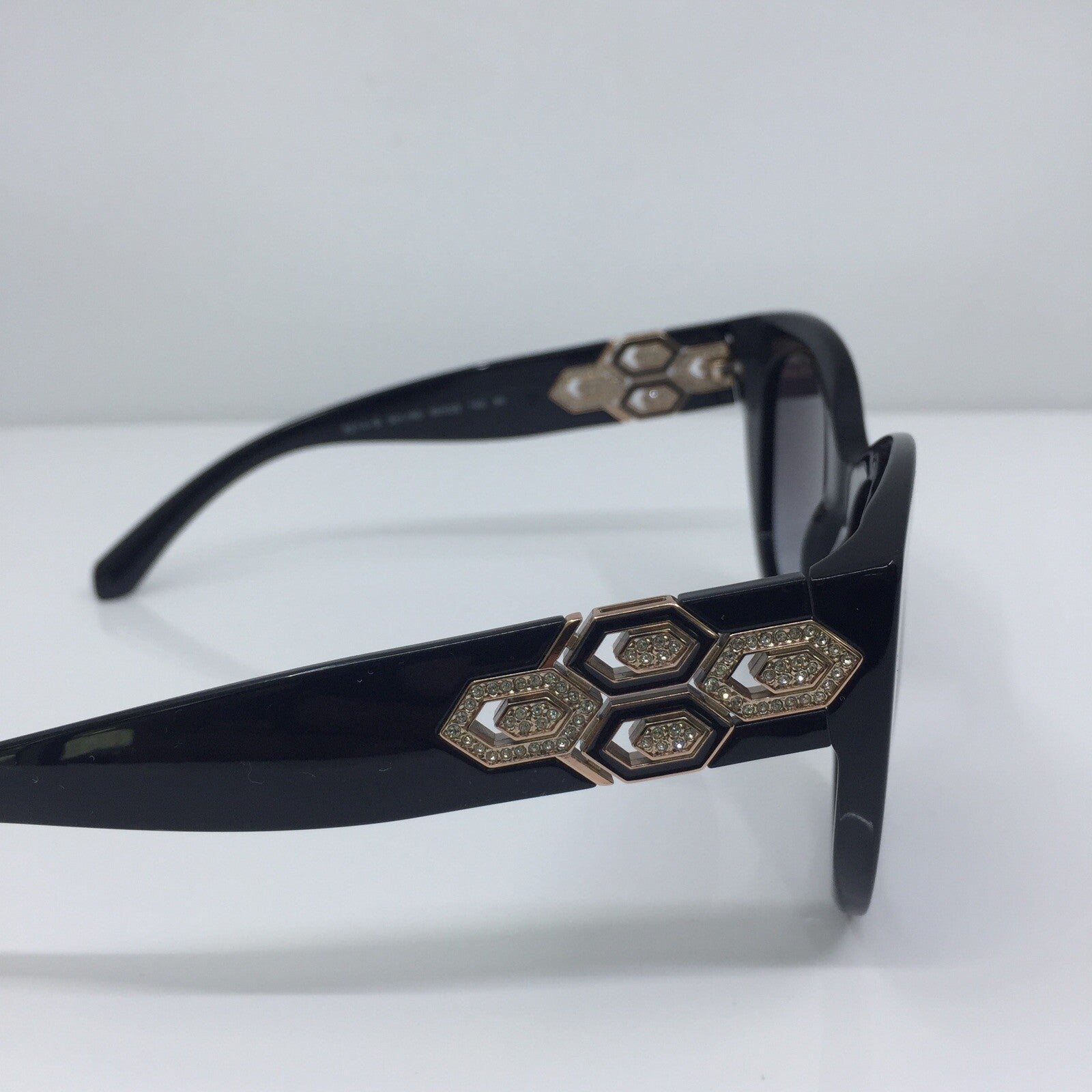 Vintage Bvlgari Bulgari 8214-B Black Sunglasses - Super Vision Optical