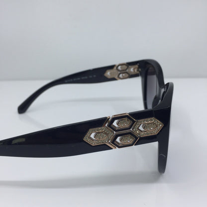 Vintage Bvlgari Bulgari 8214-B Black Sunglasses - Super Vision Optical