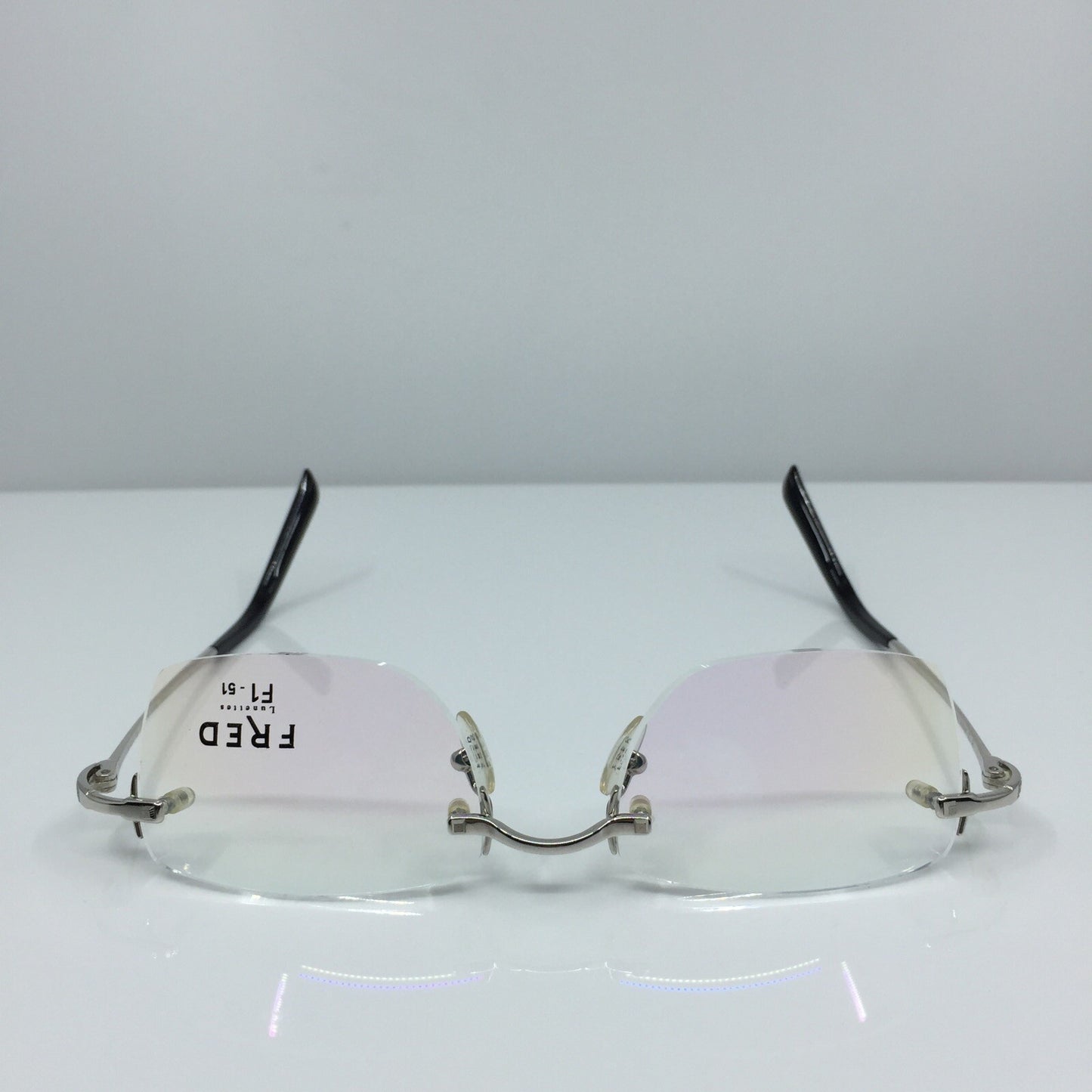 Vintage Fred Lunettes Manhattan F1 Silver Eyeglasses - Super Vision Optical
