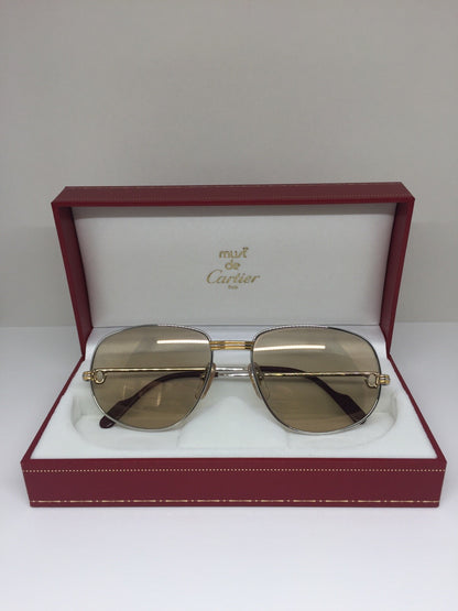 Vintage Cartier Romance Louis Cartier Gold Sunglasses - Super Vision Optical