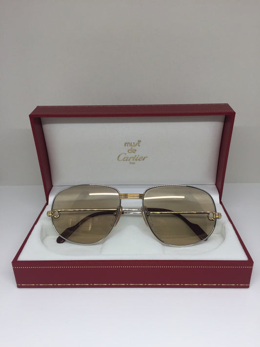 Vintage Cartier Romance Louis Cartier Gold Sunglasses - Super Vision Optical