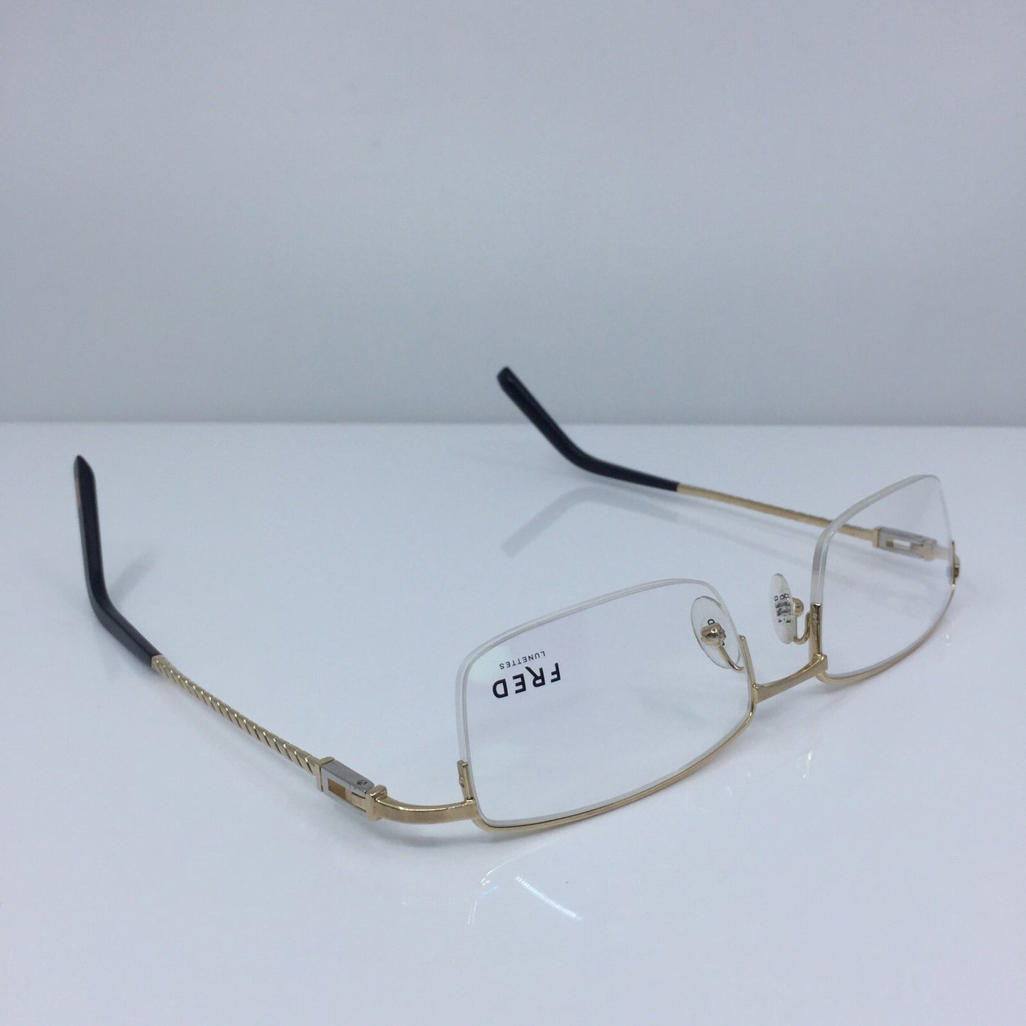 Vintage Fred Lunettes Samoa N2 Opitque Gold Eyeglasses - Super Vision Optical