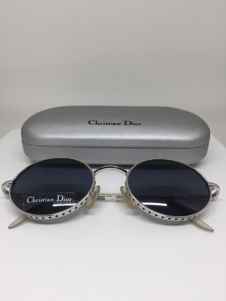 Vintage Christian Dior CD Edith Silver Sunglasses - Super Vision Optical
