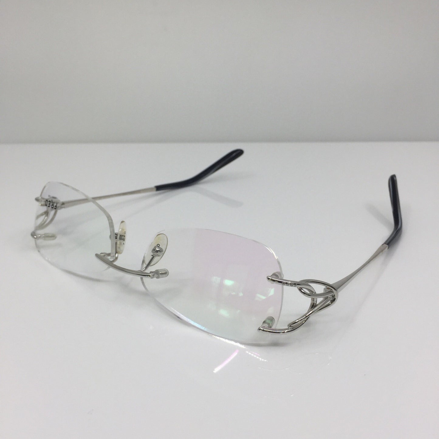 Vintage Fred Lunettes Volute F2 Silver Eyeglasses - Super Vision Optical