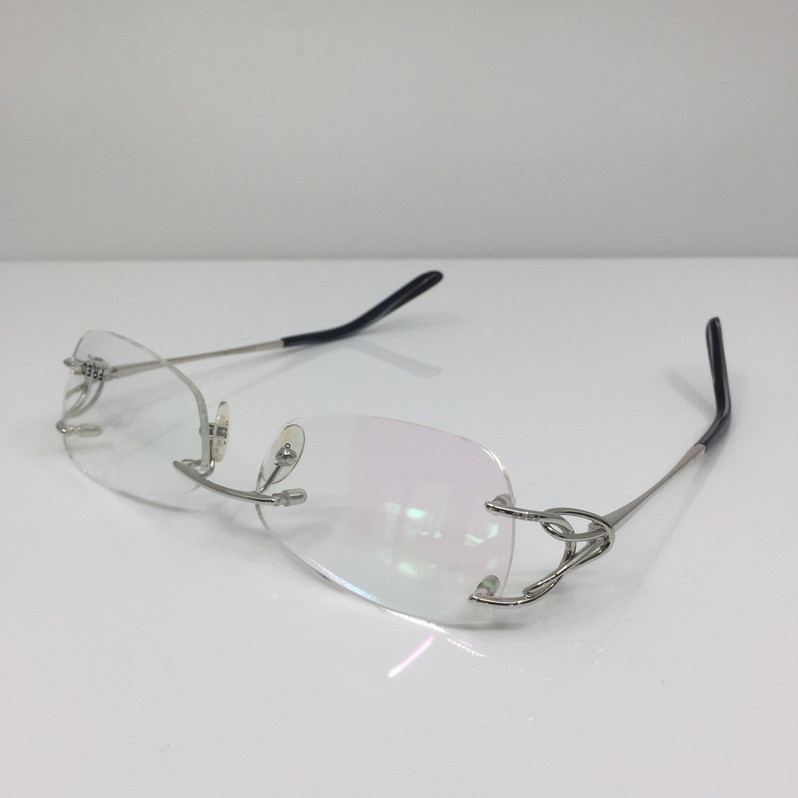 Vintage Fred Lunettes Volute F2 Silver Eyeglasses - Super Vision Optical